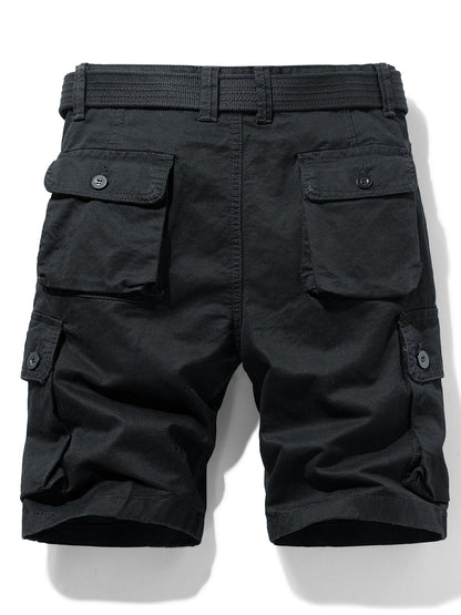 Herrar Cargo Shorts med Bälte – Klassisk och Praktisk för Vardag och Äventyr