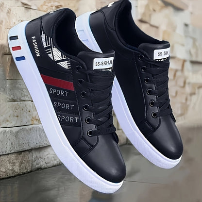 Herr Sneakers Sportiga Vardagsskor med Låg Profil - Trendig och Bekväm för Fritid och Stadsliv