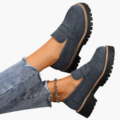Damloafers med grov sula och modern design – Perfekta vardagsskor för stil och komfort