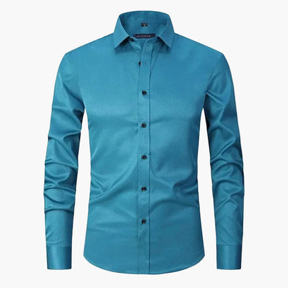Herrskjorta Slim Fit – Business & Smart Casual, Elegant Skjorta för Arbete och Fest