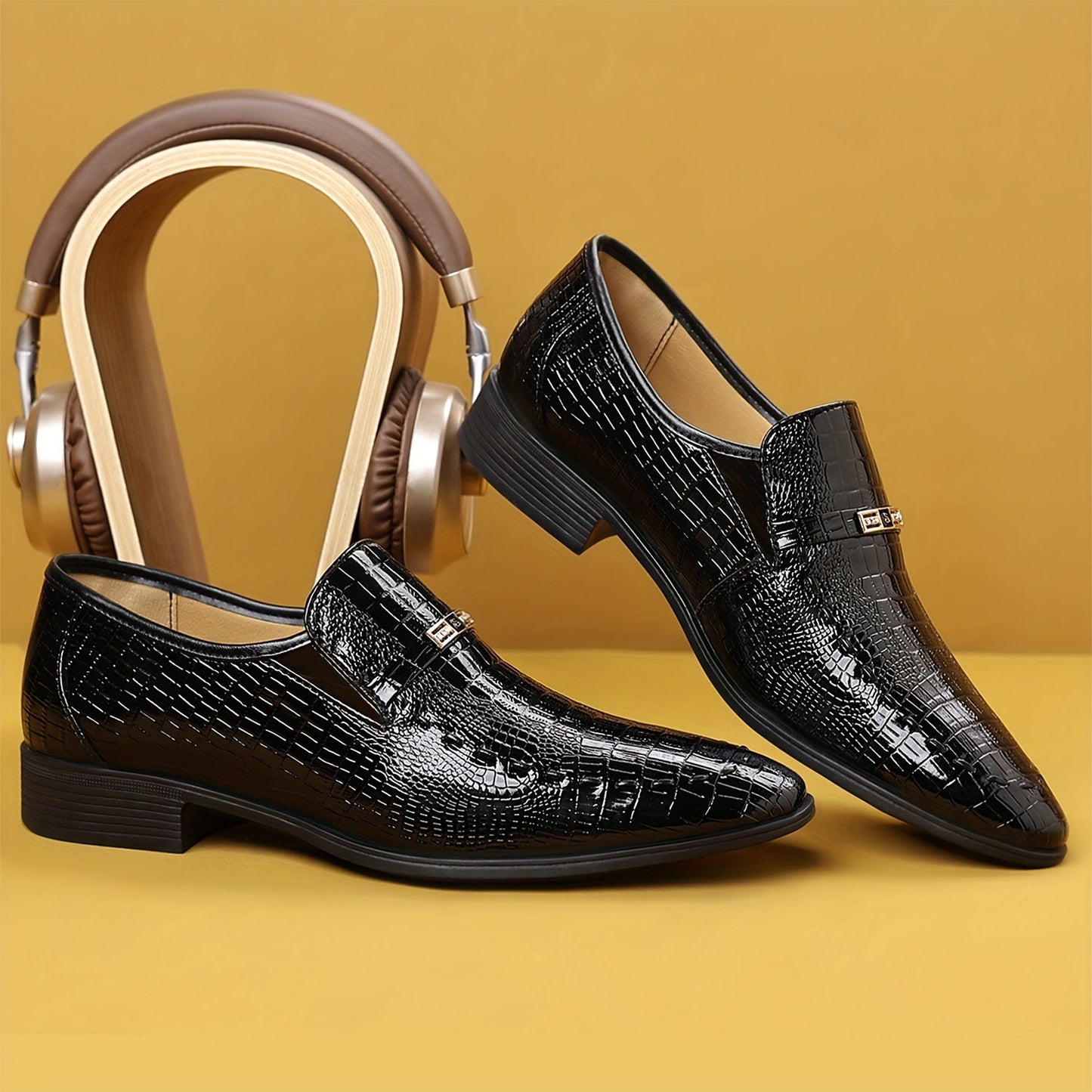 Herr Elegant Loafer Skor – Formell och Vardagsstil, Slip-on med Modern Design
