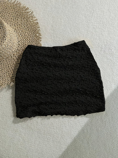 Dam Strandminikjol med Sjöstjärne-detaljer och Textur – Semester och Resortmode
