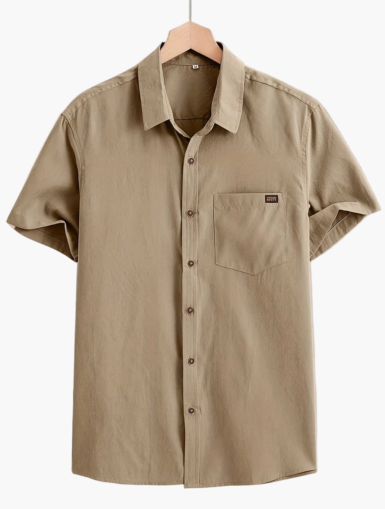 Herr Skjorta Kortärmad Casual Stil Perfekt för Sommar och Vardag