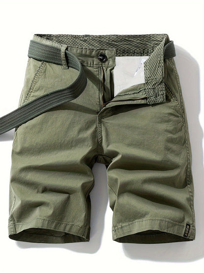 Herr Bermuda Shorts med Bälte – Avslappnad Stil för Sommar och Fritid