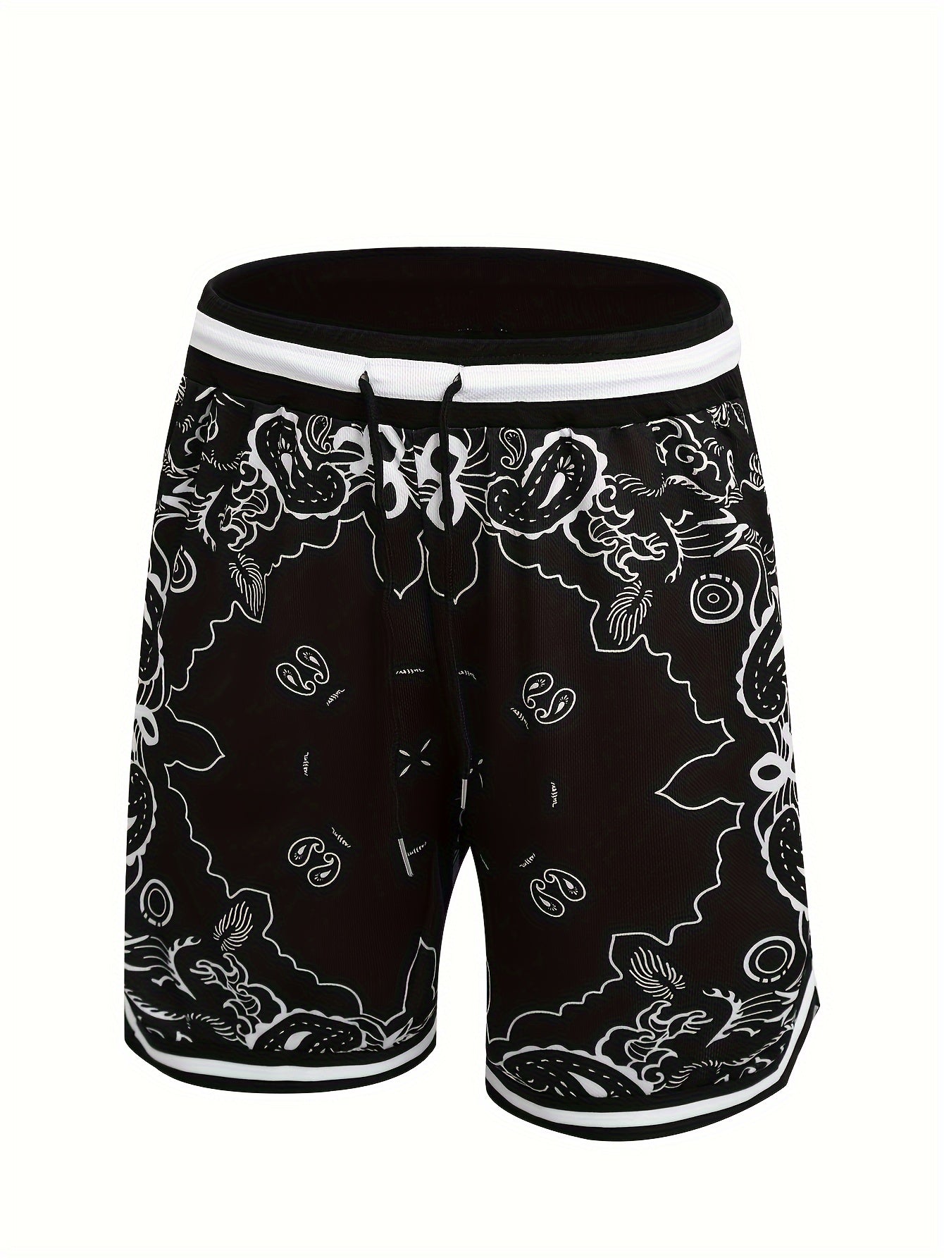 Herr Basketballshorts Streetwear Paisleymönster Sport och Fritid