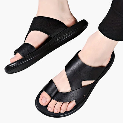 Herrsandaler för vardag och fritid – Sportig design, öppen tå, bekväma slip-on