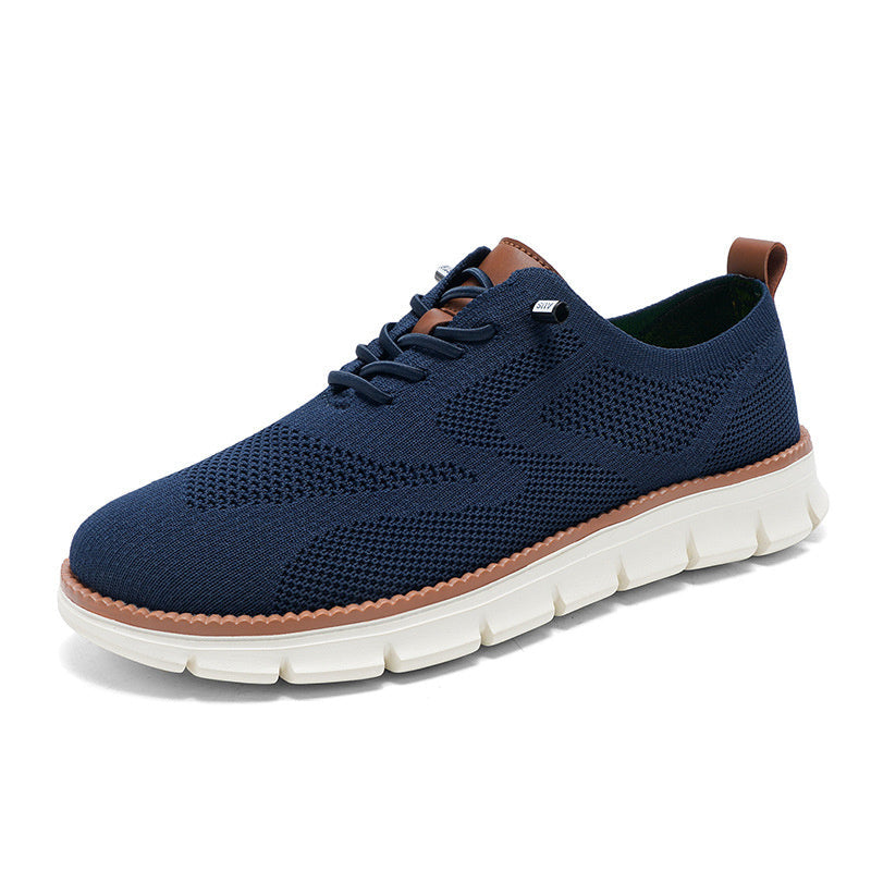 Herr Sneakers Stickad Lättviktsko för Vardag och Fritid