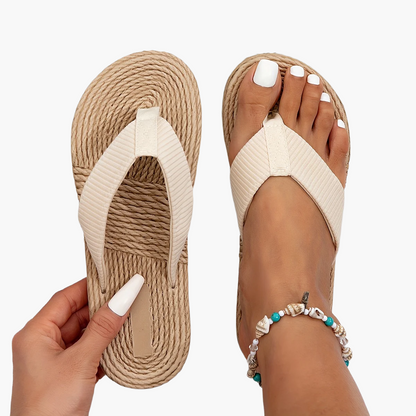 Dam Tofflor Slip-in Minimalist Strandstil Sommar Sandaler