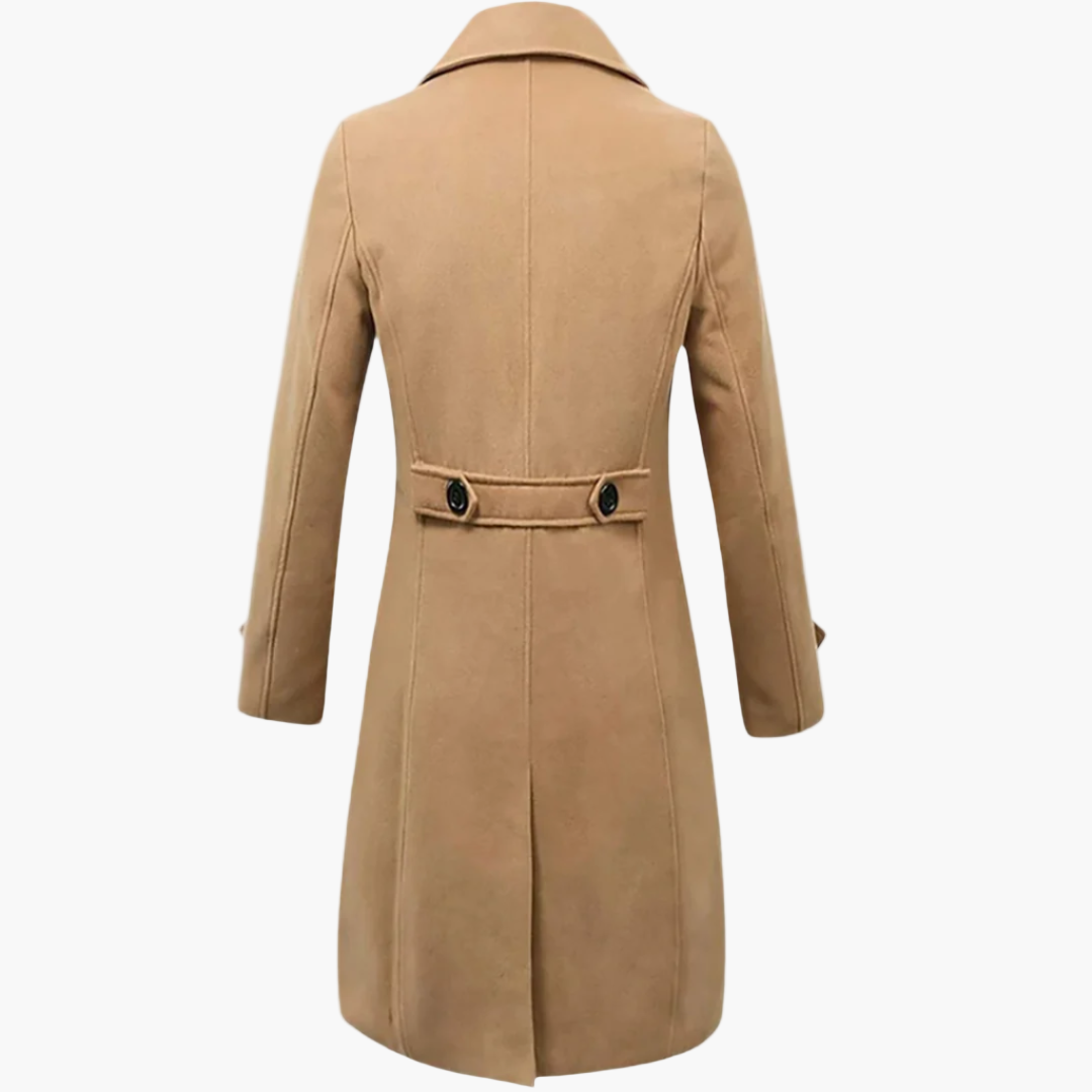 Herrrock – Elegant Lång Kappa för Män, Modern Stil, Perfekt för Fest och Vardag