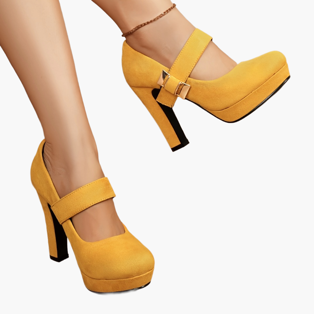 Dam Elegant Mary Jane Pumps med Hög Klack för Fest och Vardag
