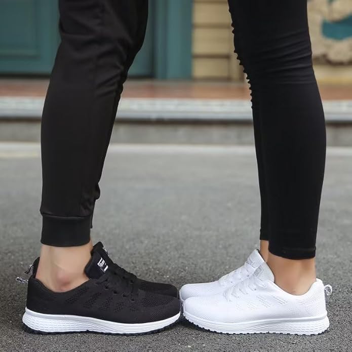 Dam Sneakers Casual Andningsbara Sportskor för Träning och Vardag