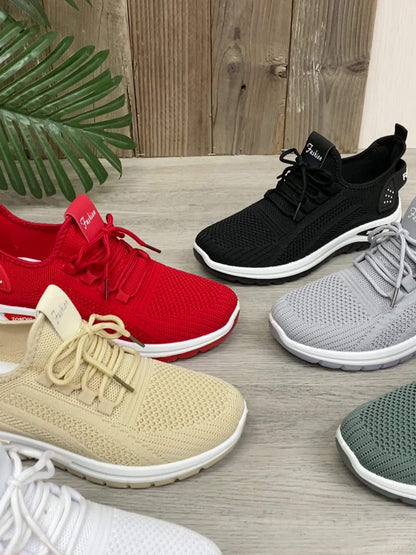 Dam Sneakers Sportiga Promenadskor Låg Modell för Vardag och Träning
