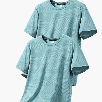 Herr T-shirt Set – Avslappnad Tropisk Stil, Perfekt för Vardagsbruk och Semester