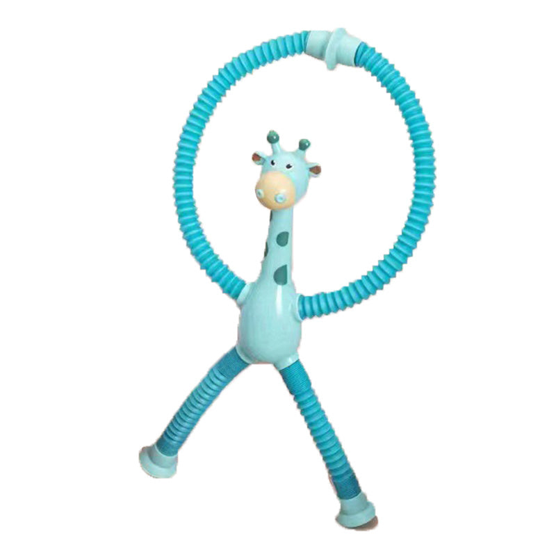 Barnleksak Giraff, Sugekopp & Teleskopisk Rör, Fidget Deformation, Pedagogisk Stressleksak