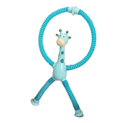 Barnleksak Giraff, Sugekopp & Teleskopisk Rör, Fidget Deformation, Pedagogisk Stressleksak
