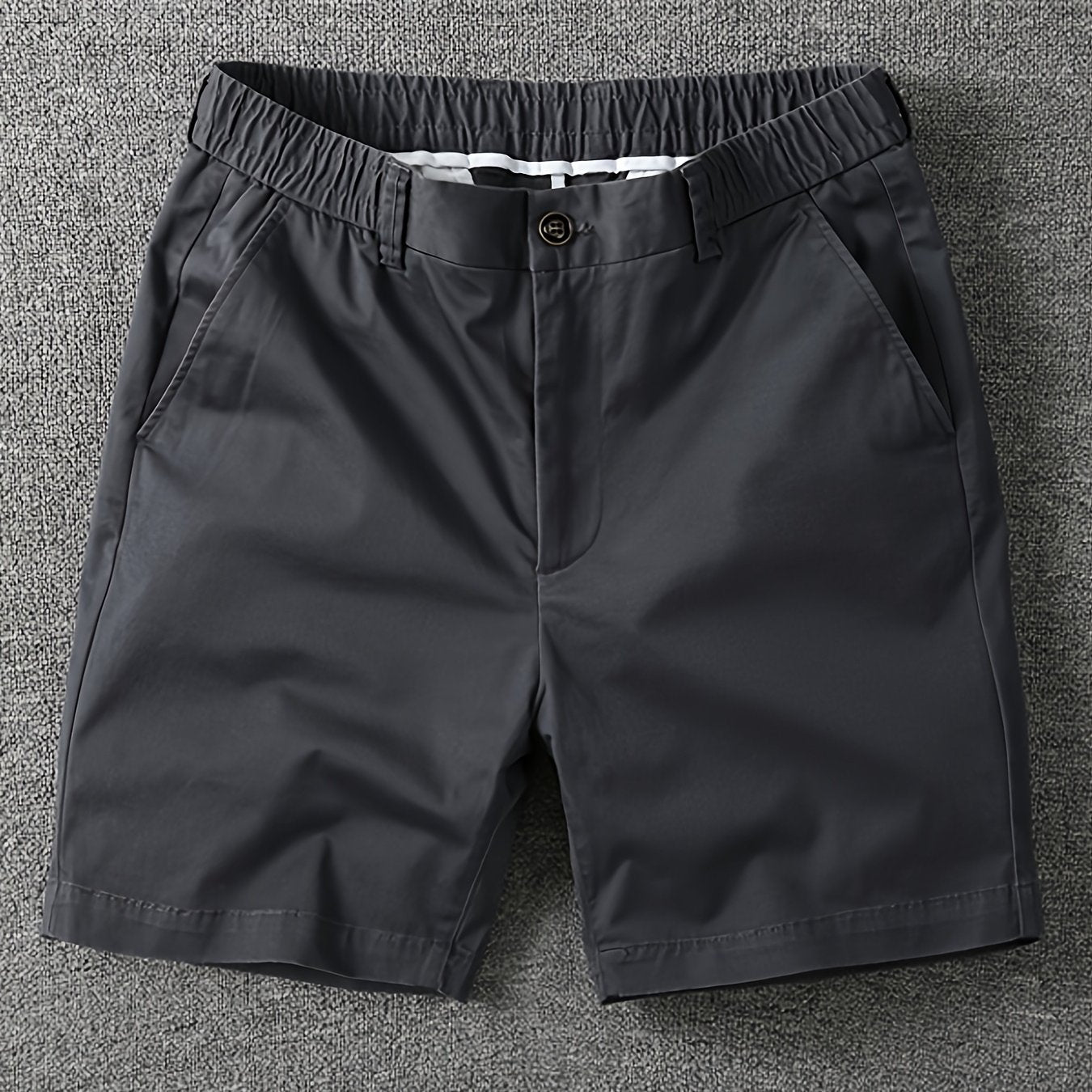 Herrarnas klassiska vardagsshorts med elastisk midja – stilrena och bekväma för fritid och stadsliv
