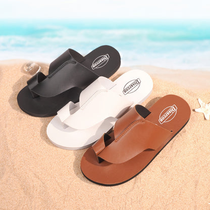 Herrensandaler Vintage Stil för Strand och Vardag – Bekväma och Stilrena Tofflor