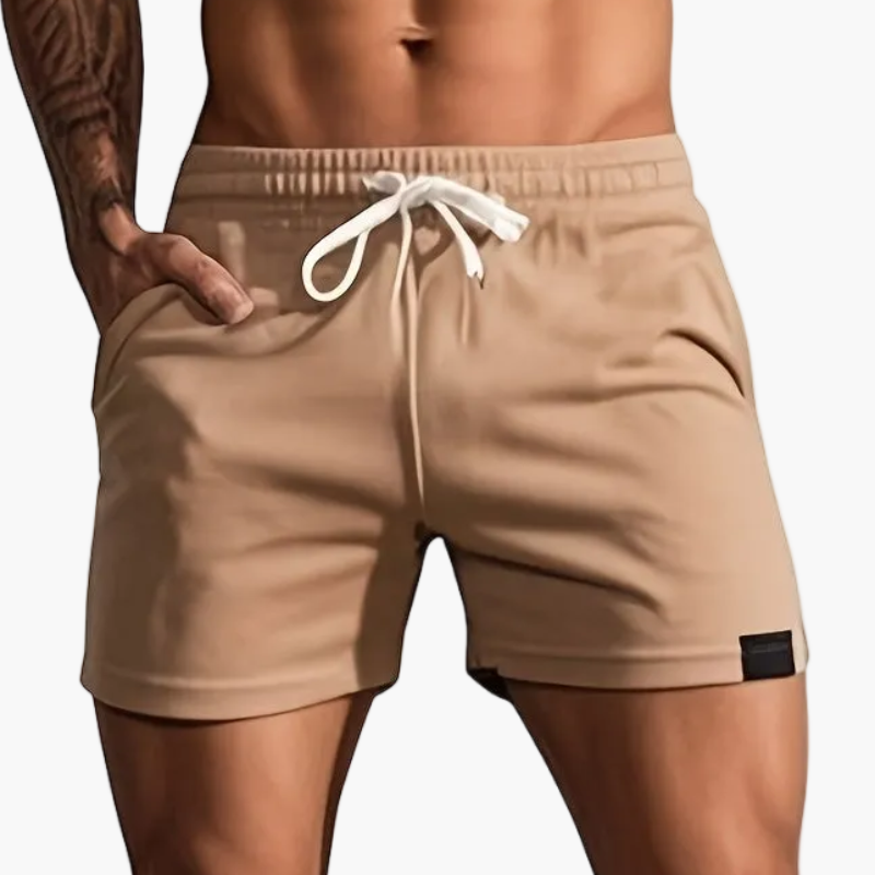 Herr Shorts Sportiga Träningsshorts med Snörning – Perfekt för Gym och Aktiv Livsstil