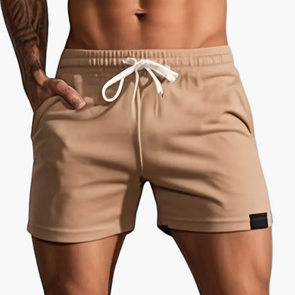 Herr Shorts Sportiga Träningsshorts med Snörning – Perfekt för Gym och Aktiv Livsstil