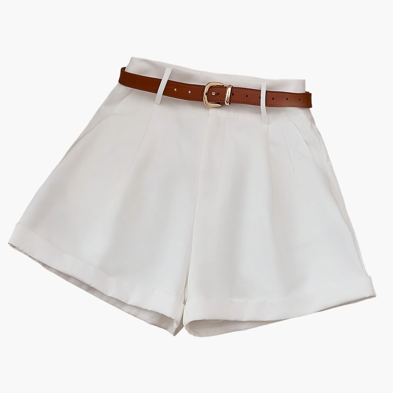 Damshorts med bälte – Elegant och stilren för sommar och vardag
