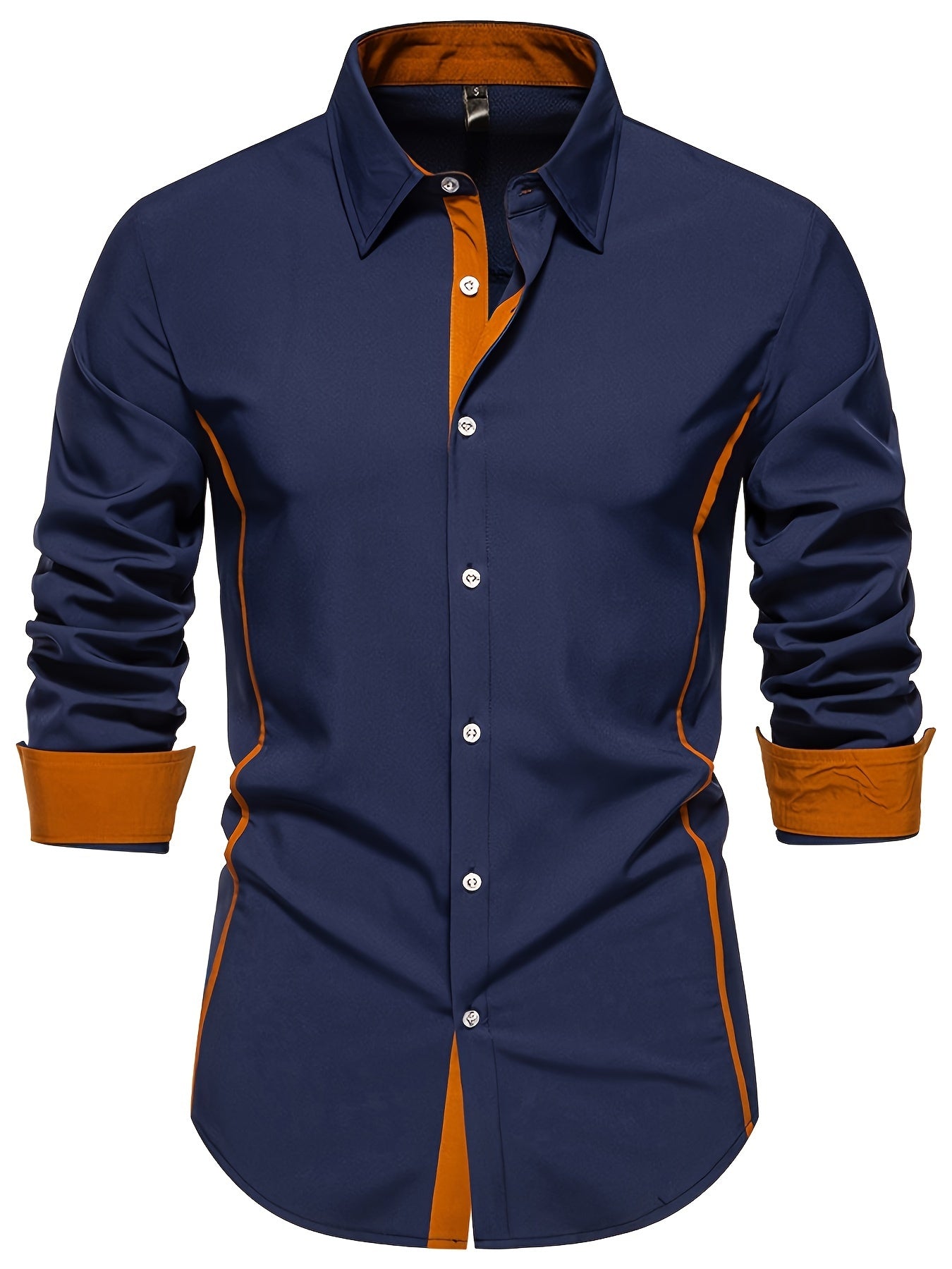 Herr Skjorta Slim Fit Elegant Design för Vardag och Fest