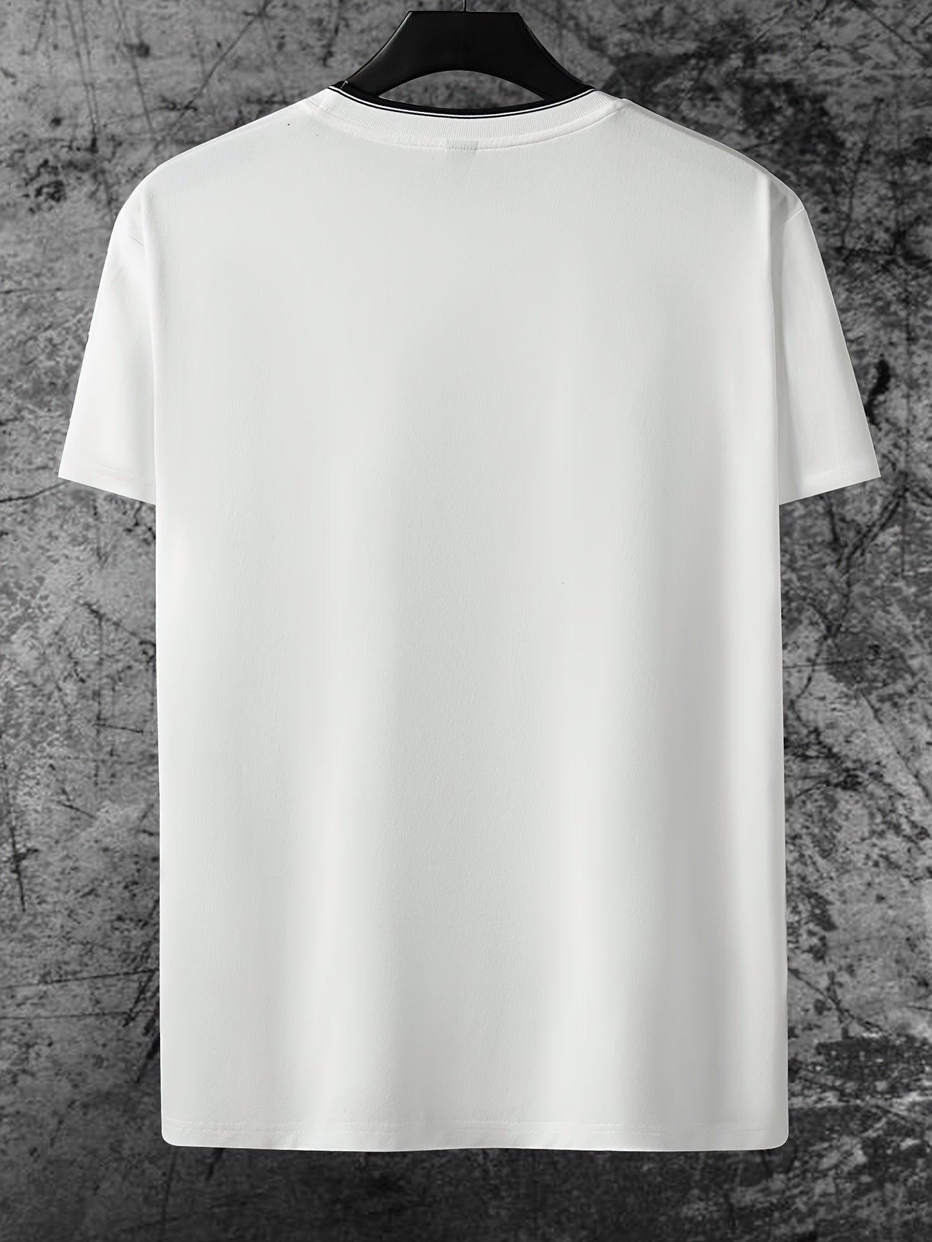 Herr T-shirt med tryck "CHICAGO" – Trendig och avslappnad streetwear