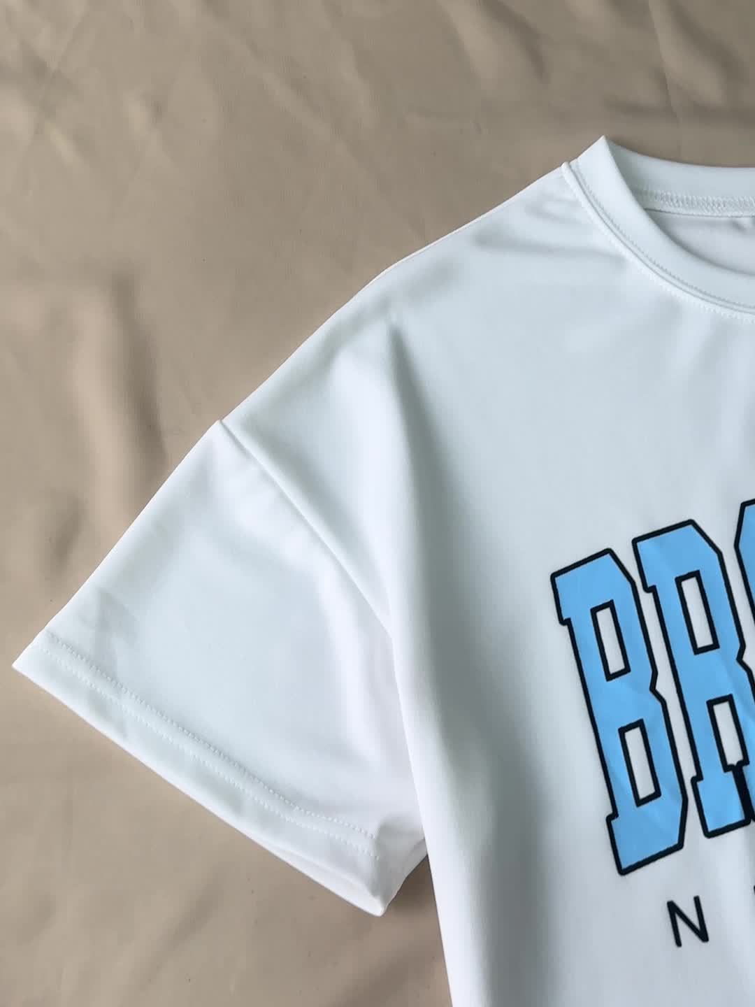 Damset Loungekläder Brooklyn New York T-shirt och Shorts - Avslappnad Stil