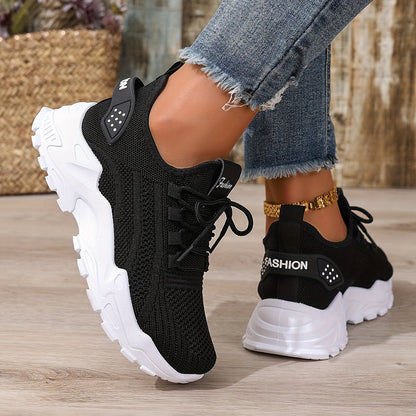 Dam Sneakers Sportig Stil Löparskor för Vardagsbruk och Träning