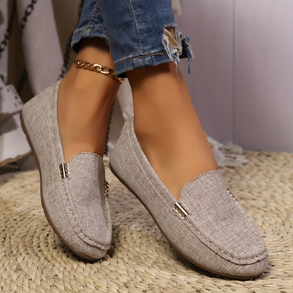 Damloafers för vardag och sommar – Elegant och avslappnad pennyloafer med modern passform