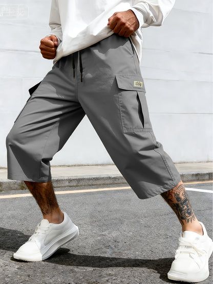 Herr Bermudashorts i cargo-stil för vardagsbruk och streetwear