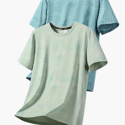 Herr T-shirt Set – Avslappnad Tropisk Stil, Perfekt för Vardagsbruk och Semester