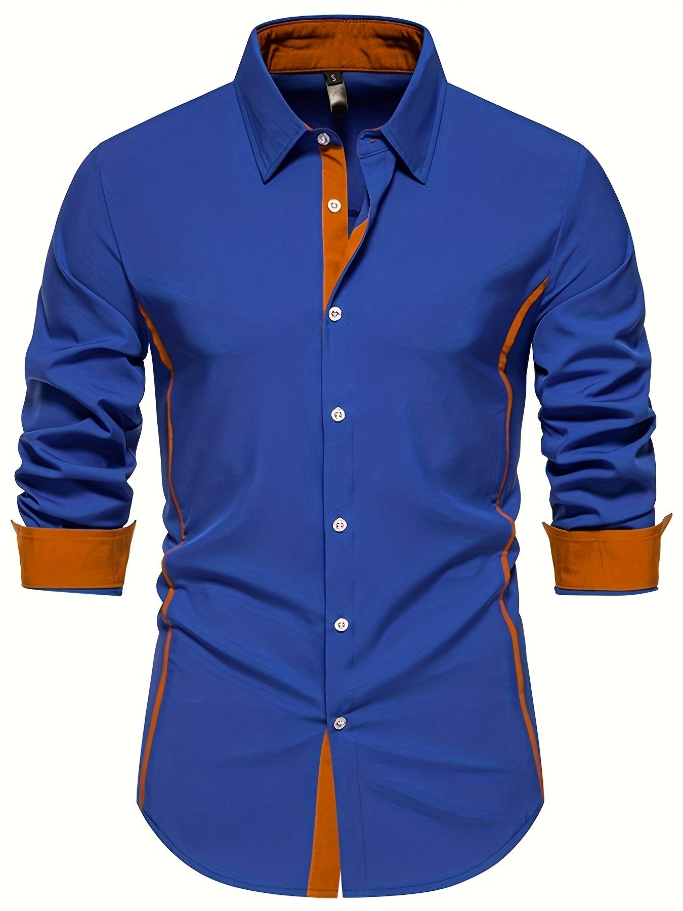 Herr Skjorta Slim Fit Elegant Design för Vardag och Fest