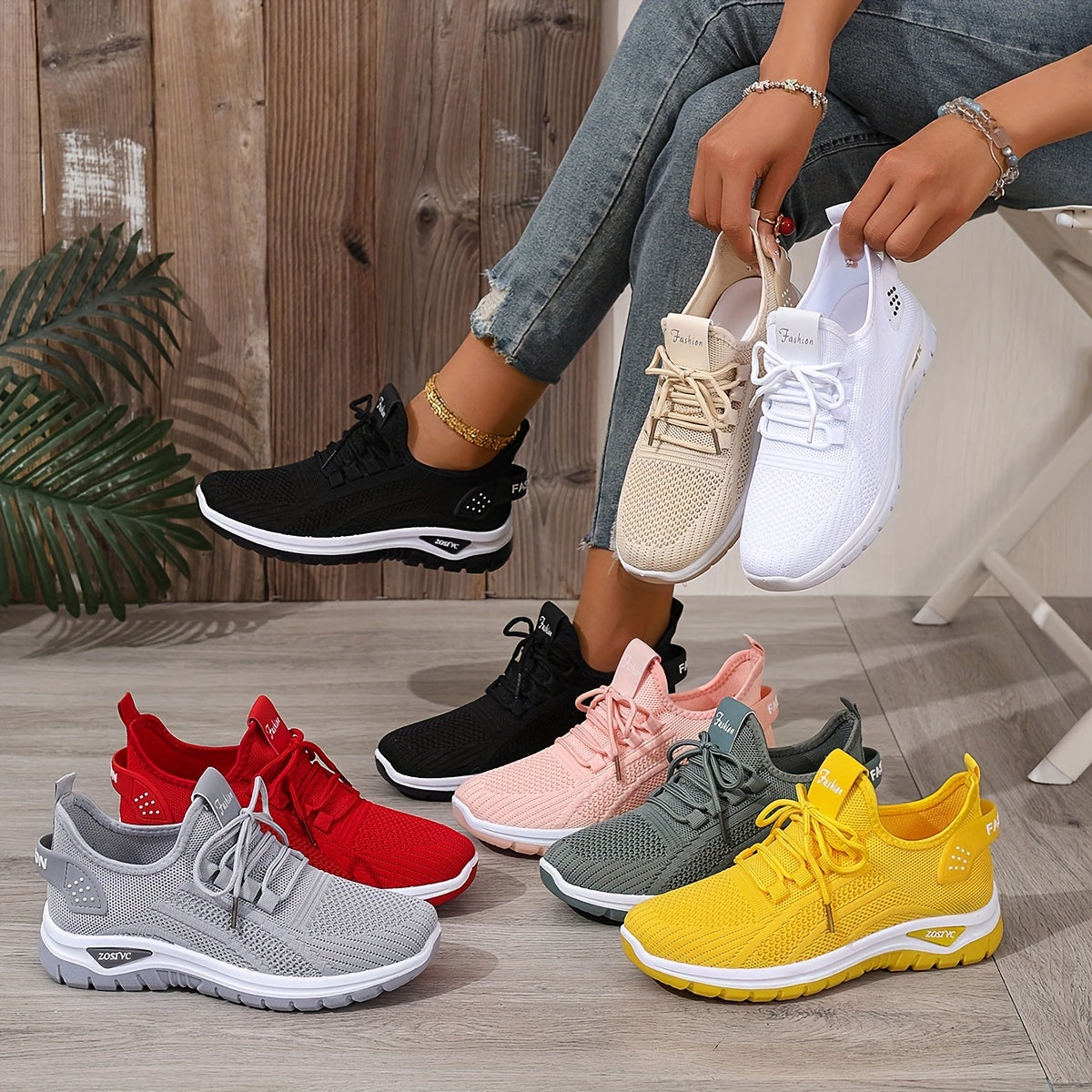 Dam Sneakers Sportiga Promenadskor Låg Modell för Vardag och Träning
