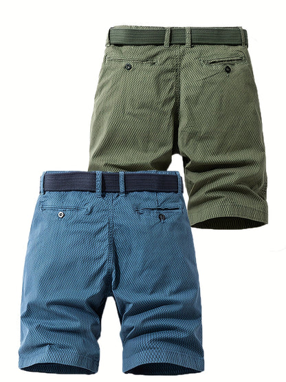 Herrshorts med bälte – Avslappnade och stilrena shorts för vardag och fritid