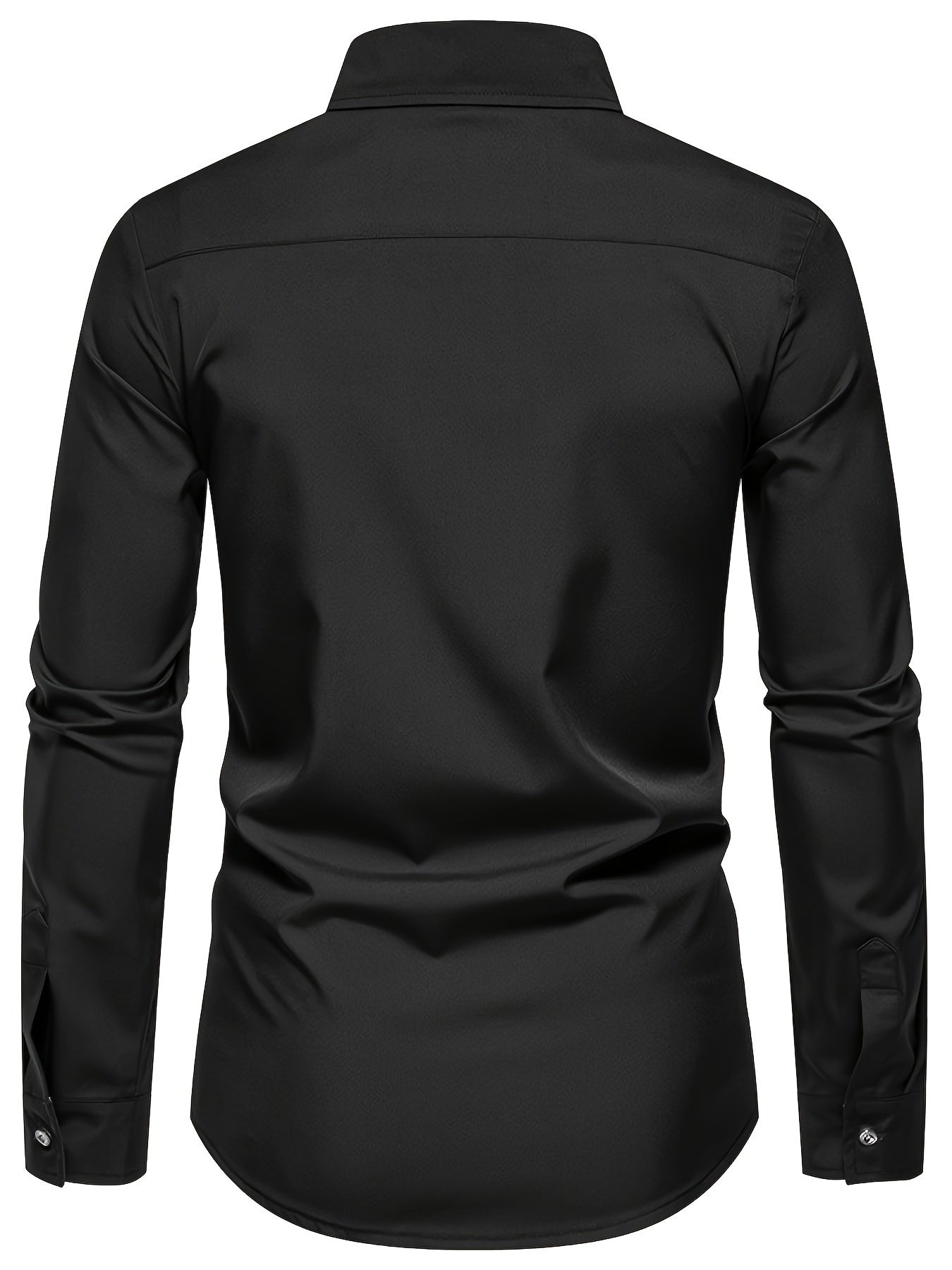Herr Skjorta Slim Fit Elegant Design för Vardag och Fest