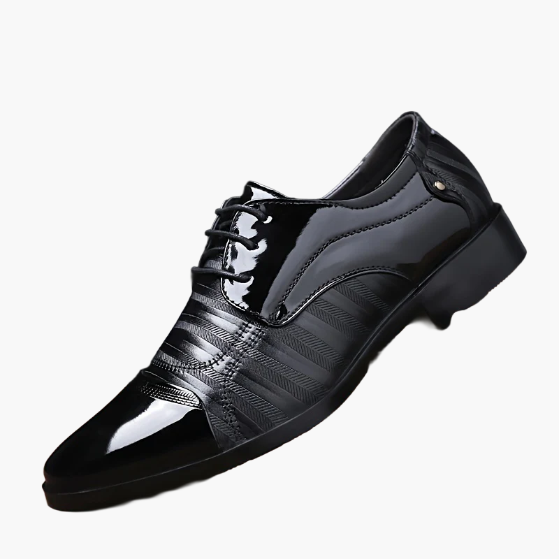 Herr Elegant Affärssko Slip-On med Dragkedja – Klassisk Formell Skostil
