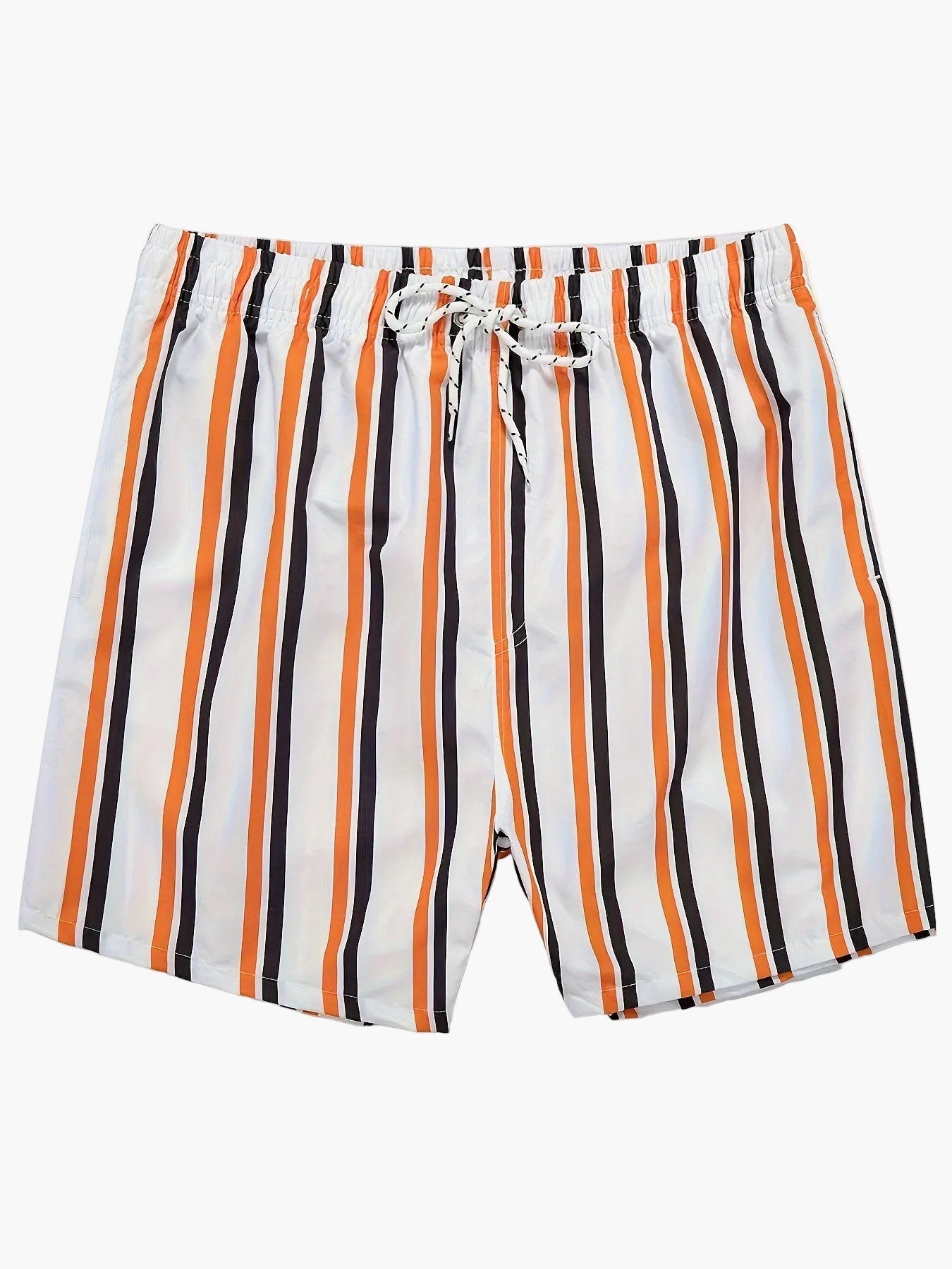 Herr Badshorts Randiga Lössittande – Perfekta för Strand och Pool, Fritidsstil