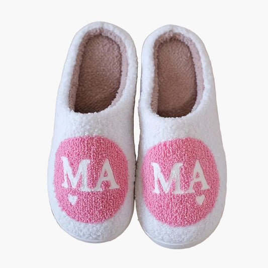 Damtofflor Slip-in Mjuk Spa-stil med MAMA-motiv – Perfekt Present för Mamma, Inomhus Fritid