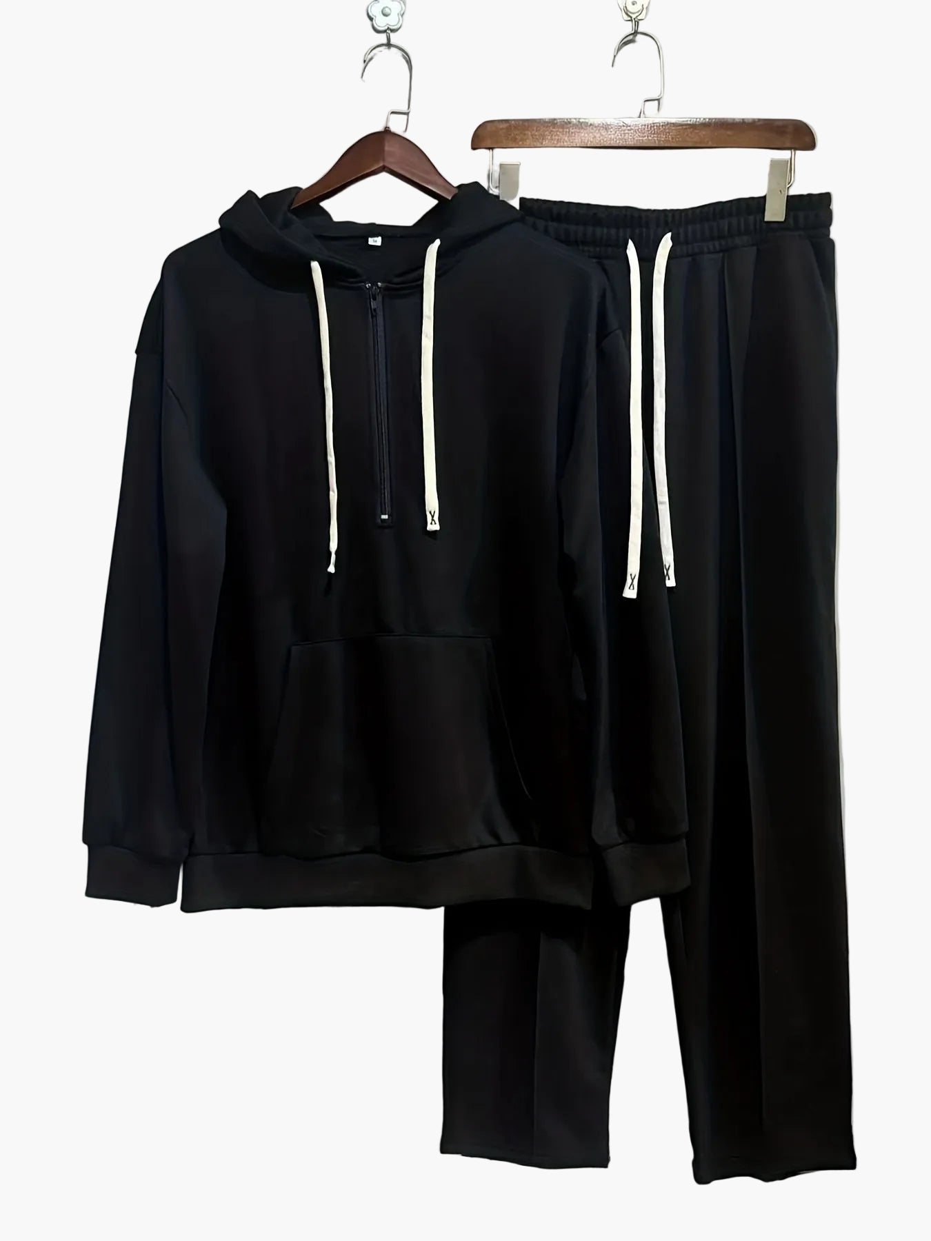 Herr Lounge Set – Avslappnad Hoodie och Byxa för Vardag och Fritid