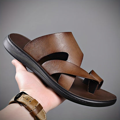 Herrsandaler för vardag och fritid – Sportig design, öppen tå, bekväma slip-on