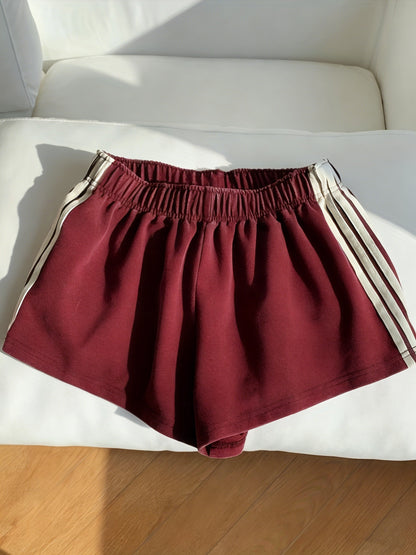 Damers sportiga shorts med avslappnad passform för löpning och fritid