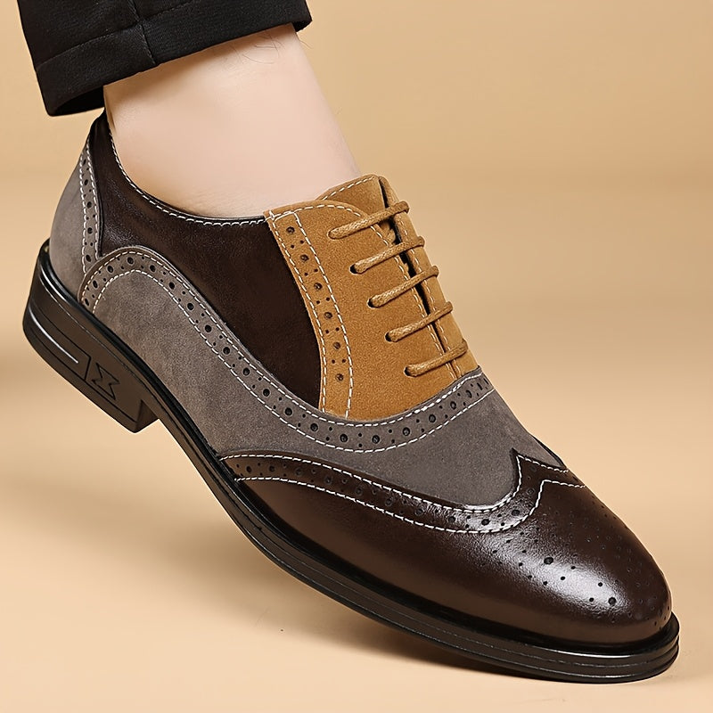 Herr Skor Klassiska Brogue Oxford Snygga Vardagsskor