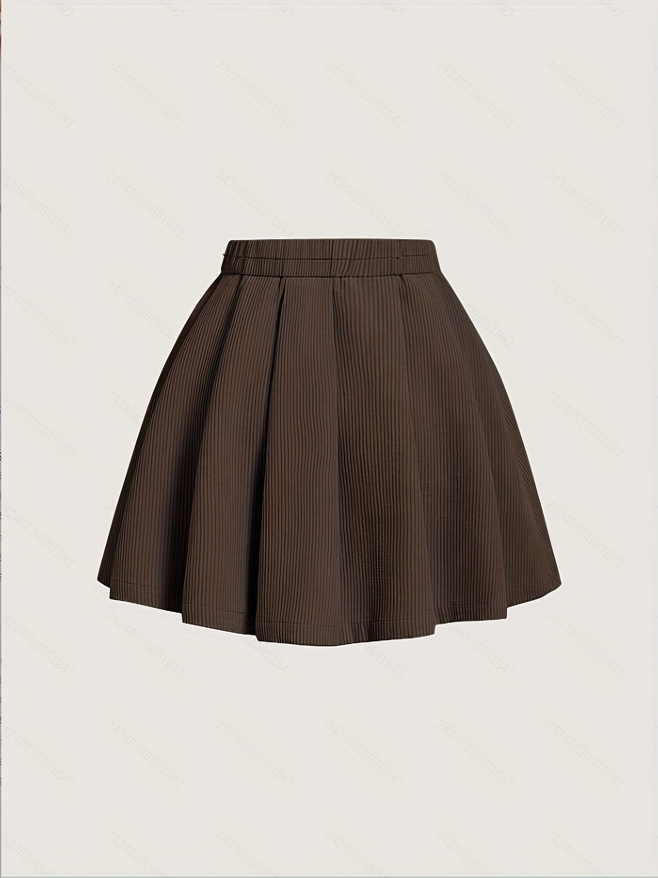 Dam Kjol Plisserad A-linje Elegant Vardagsstil