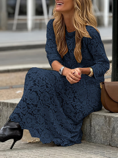 Damklänning Elegant Långärmad Bodycon Mönstrad Fest & Vardag