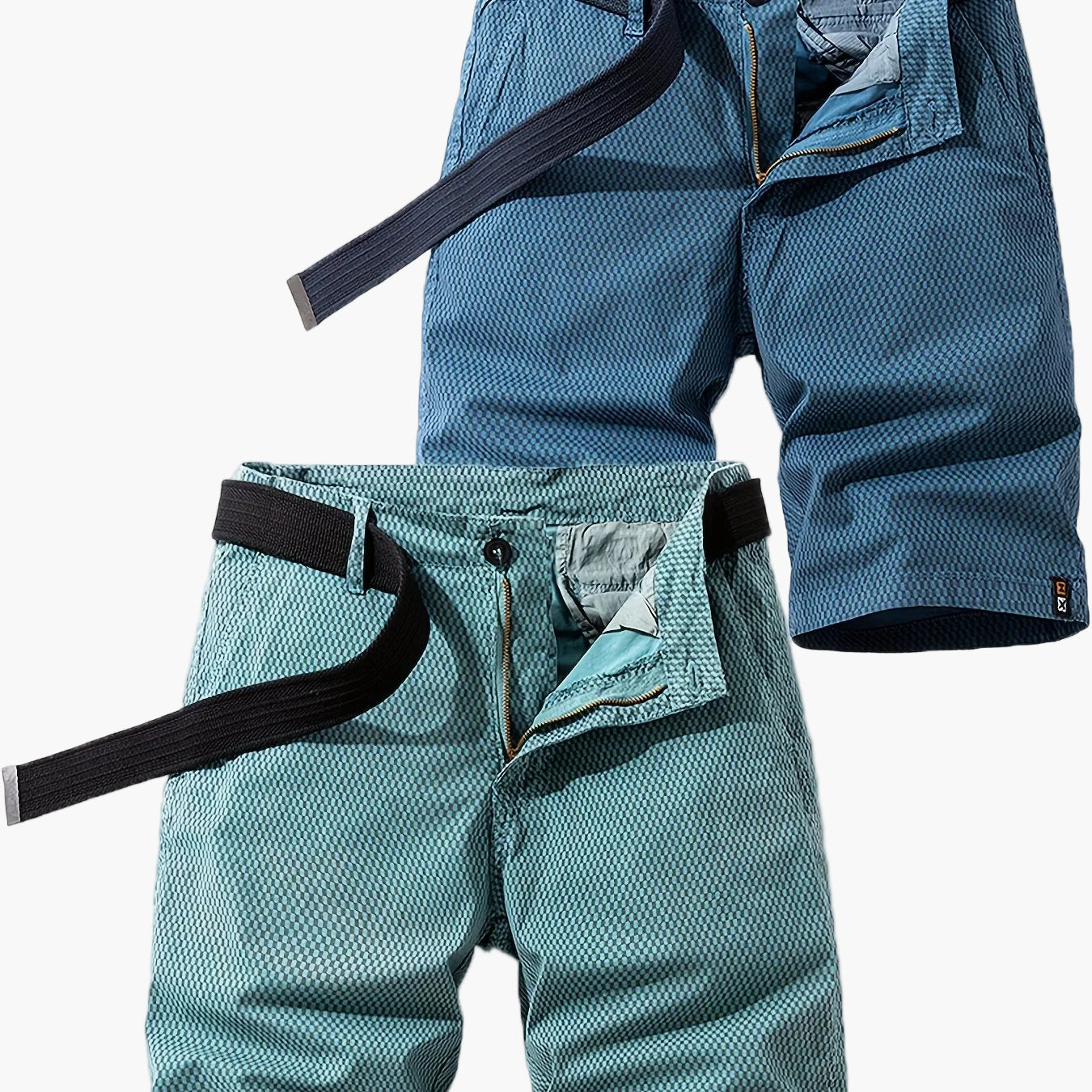 Herrshorts med bälte – Avslappnade och stilrena shorts för vardag och fritid