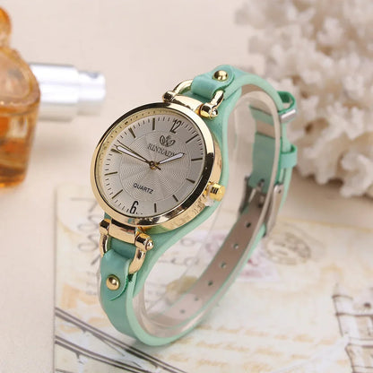 Damklocka vintage stil elegant vardagsur quartz
