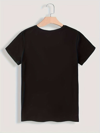 Dam T-shirt med rolig text – Avslappnad vardagsstil – Perfekt för sommar och fritid