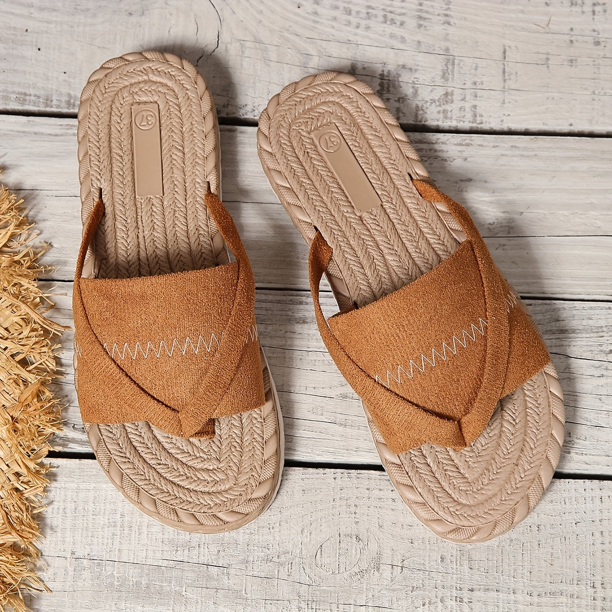 Dam Sandaler Slip-in Sommar Preppy Stil Fritidsskor