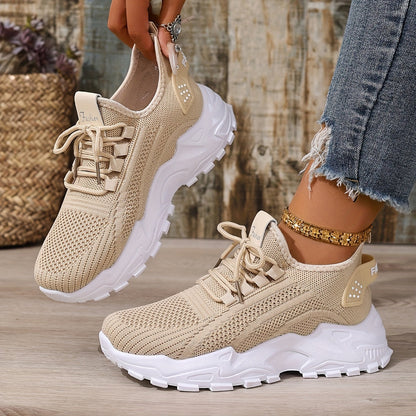 Dam Sneakers Sportig Stil Löparskor för Vardagsbruk och Träning