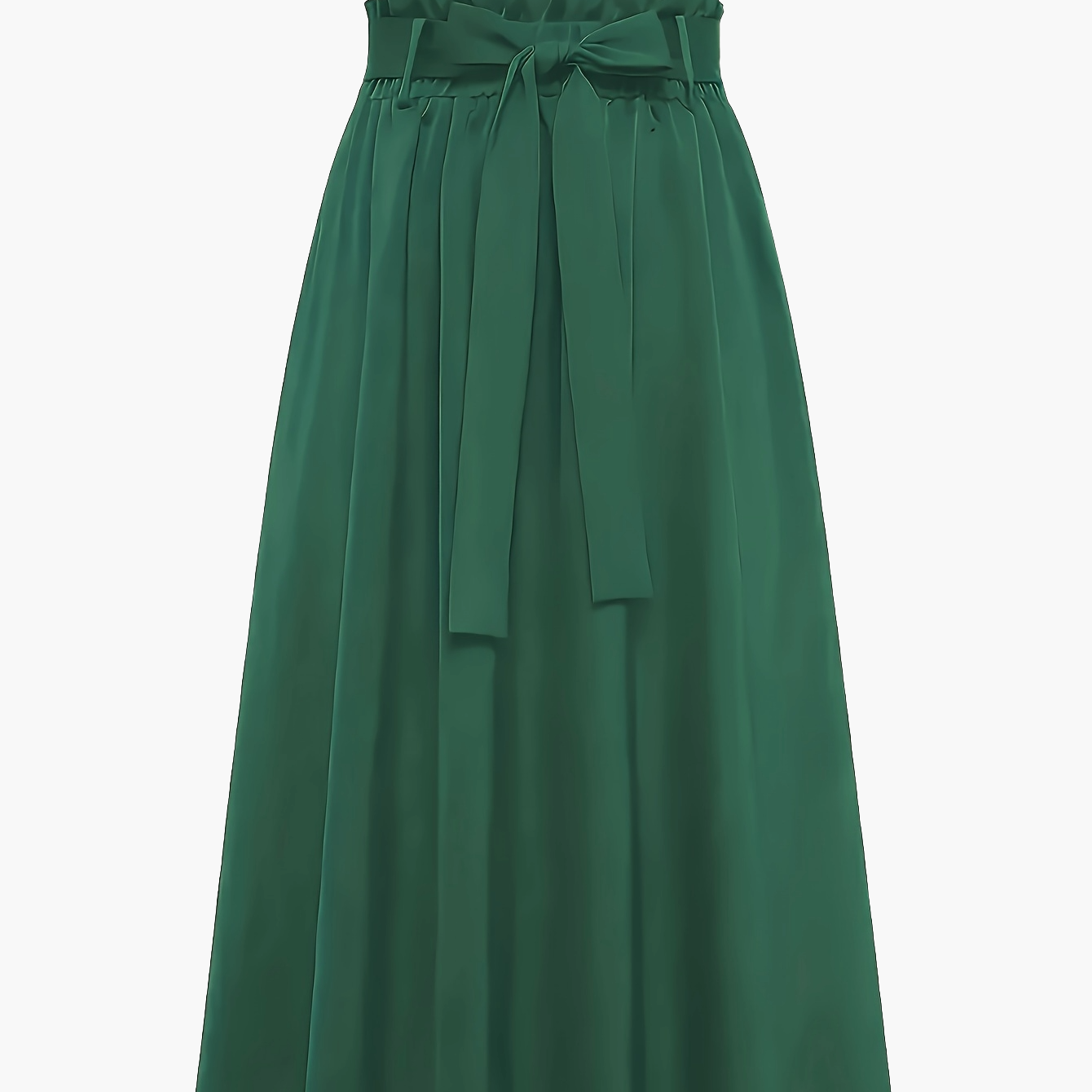 Dam Kjol Midja med Knytband Elegant A-Linje Vardagsstil